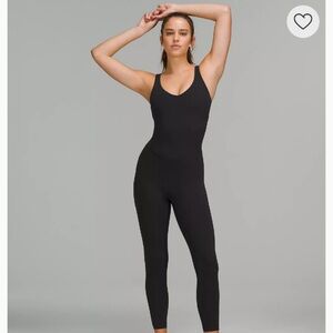 lululemon athletica Black Scoop-Neck Jumpsuit